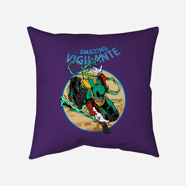 The Amazing Vigilante-none removable cover w insert throw pillow-joerawks