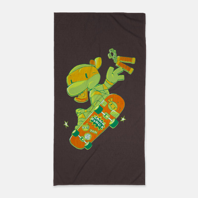 Cowa Bunga-none beach towel-naomori