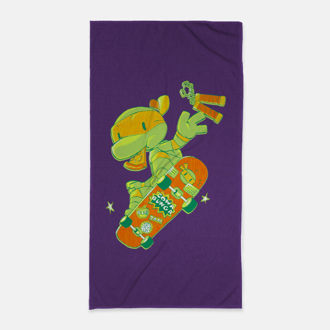 Cowa Bunga-none beach towel-naomori