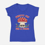 Pretty Fly For A Fungi-womens v-neck tee-Weird & Punderful