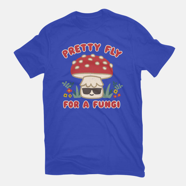 Pretty Fly For A Fungi-mens premium tee-Weird & Punderful
