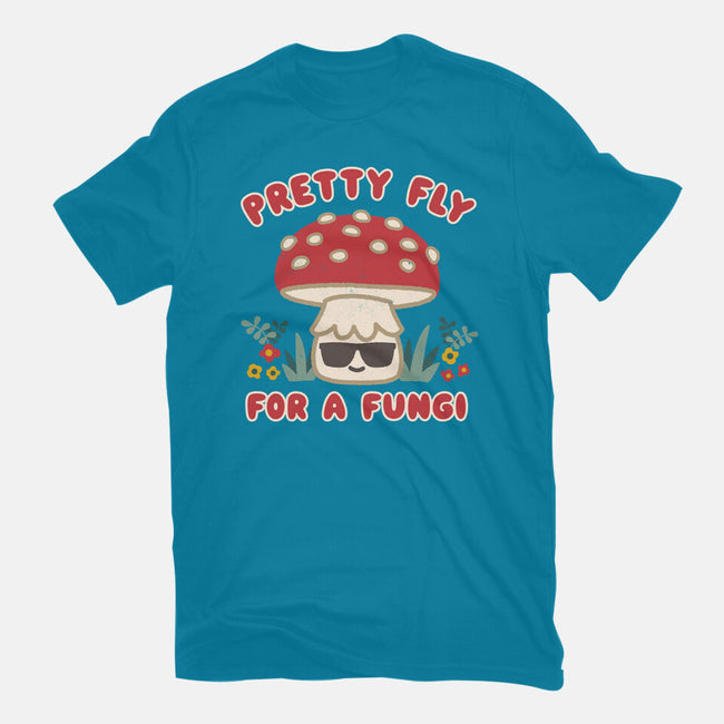 Pretty Fly For A Fungi-mens premium tee-Weird & Punderful