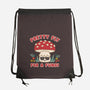 Pretty Fly For A Fungi-none drawstring bag-Weird & Punderful