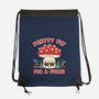 Pretty Fly For A Fungi-none drawstring bag-Weird & Punderful