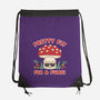 Pretty Fly For A Fungi-none drawstring bag-Weird & Punderful