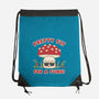Pretty Fly For A Fungi-none drawstring bag-Weird & Punderful