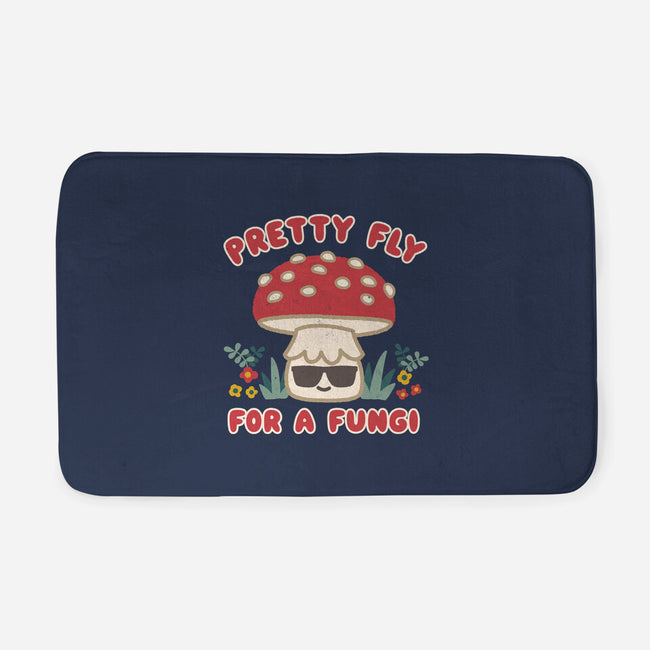 Pretty Fly For A Fungi-none memory foam bath mat-Weird & Punderful