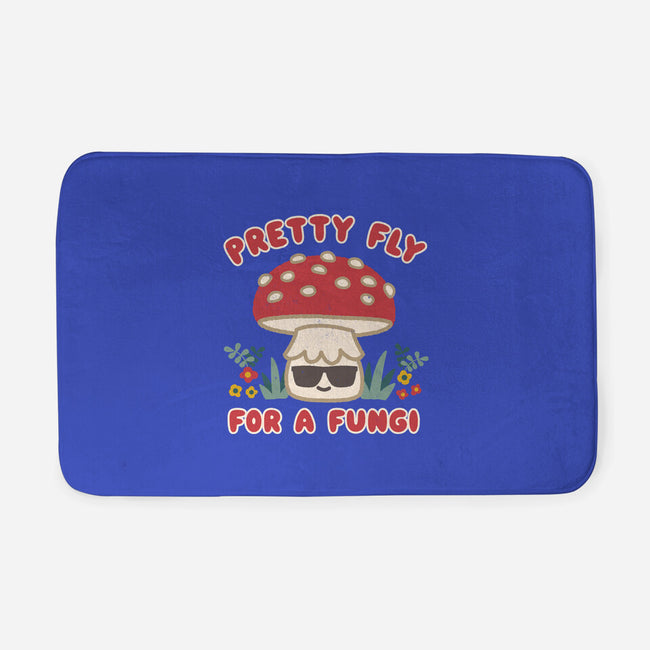 Pretty Fly For A Fungi-none memory foam bath mat-Weird & Punderful