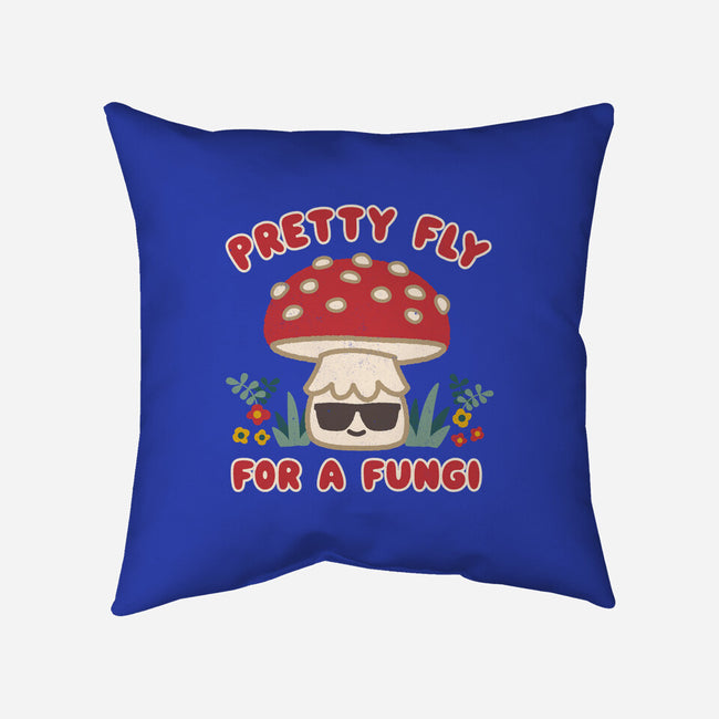 Pretty Fly For A Fungi-none removable cover w insert throw pillow-Weird & Punderful