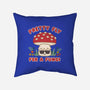 Pretty Fly For A Fungi-none removable cover throw pillow-Weird & Punderful
