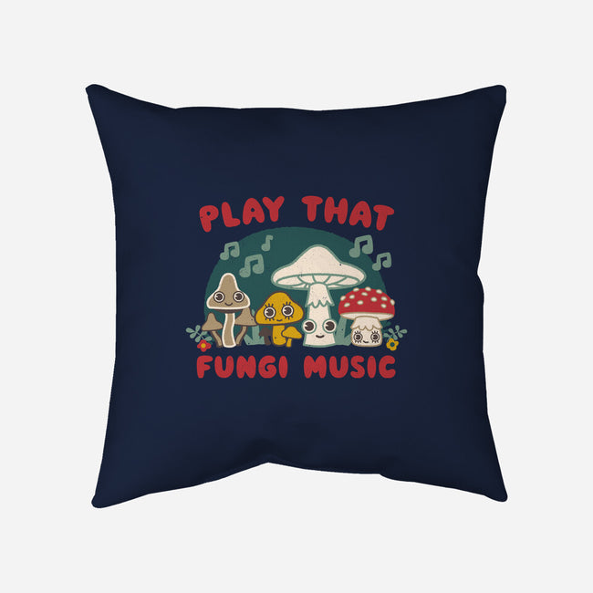 Play That Fungi Music-none removable cover throw pillow-Weird & Punderful