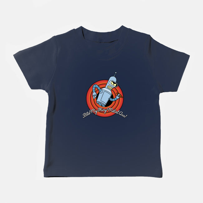 Bite My Shiny Metal-baby basic tee-Barbadifuoco