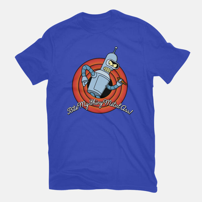 Bite My Shiny Metal-womens fitted tee-Barbadifuoco