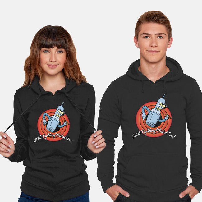 Bite My Shiny Metal-unisex pullover sweatshirt-Barbadifuoco