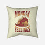 Monday Feelings-none removable cover w insert throw pillow-Studio Mootant