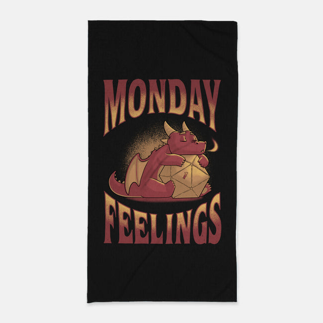 Monday Feelings-none beach towel-Studio Mootant
