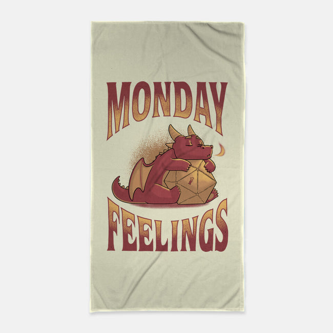 Monday Feelings-none beach towel-Studio Mootant