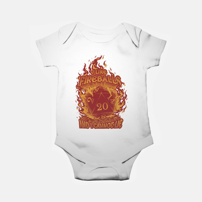 I Like Fireballs-baby basic onesie-Studio Mootant