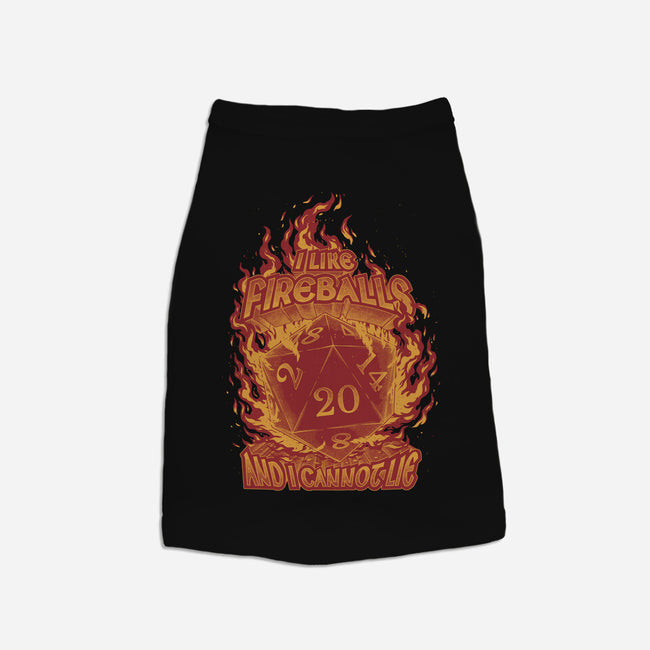 I Like Fireballs-dog basic pet tank-Studio Mootant