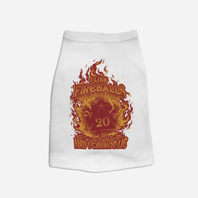 I Like Fireballs-dog basic pet tank-Studio Mootant