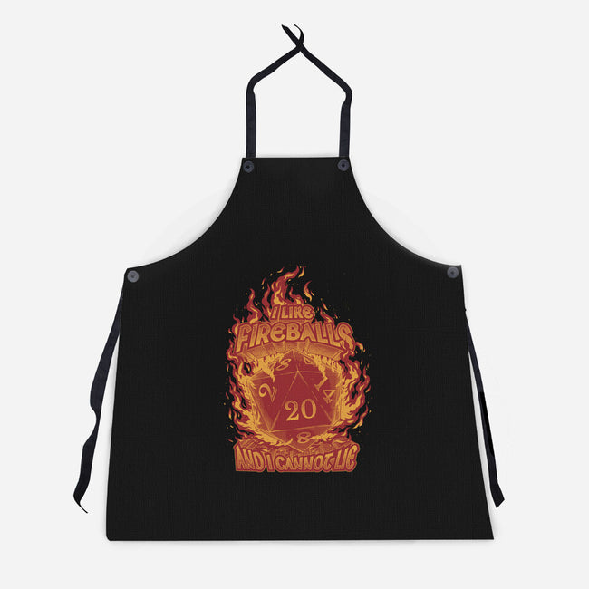 I Like Fireballs-unisex kitchen apron-Studio Mootant