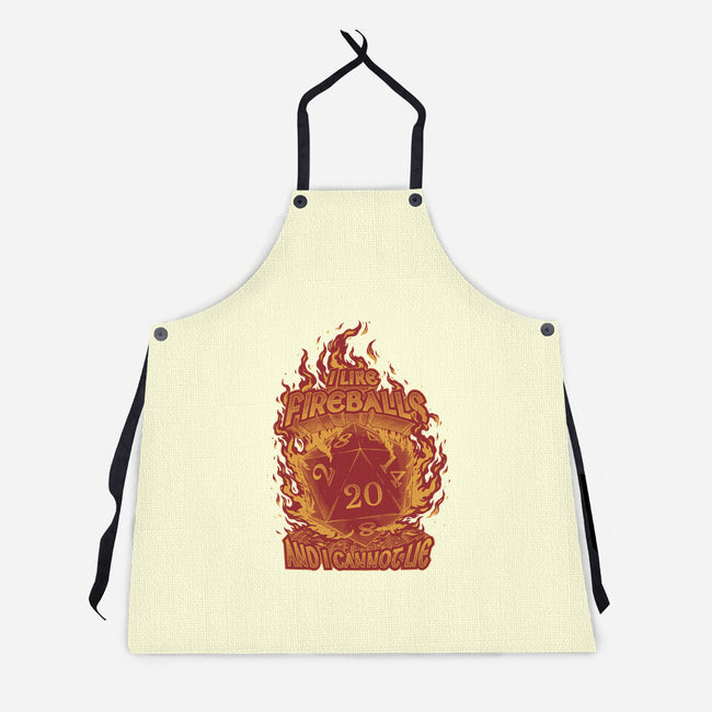 I Like Fireballs-unisex kitchen apron-Studio Mootant