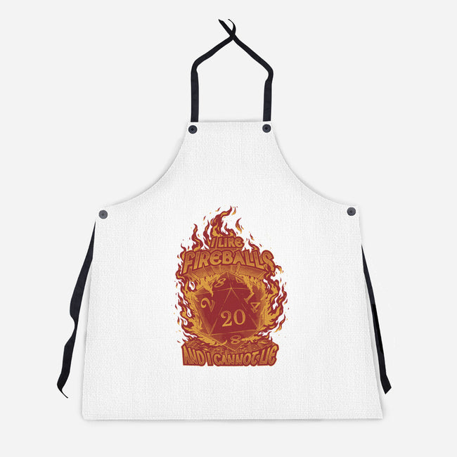 I Like Fireballs-unisex kitchen apron-Studio Mootant