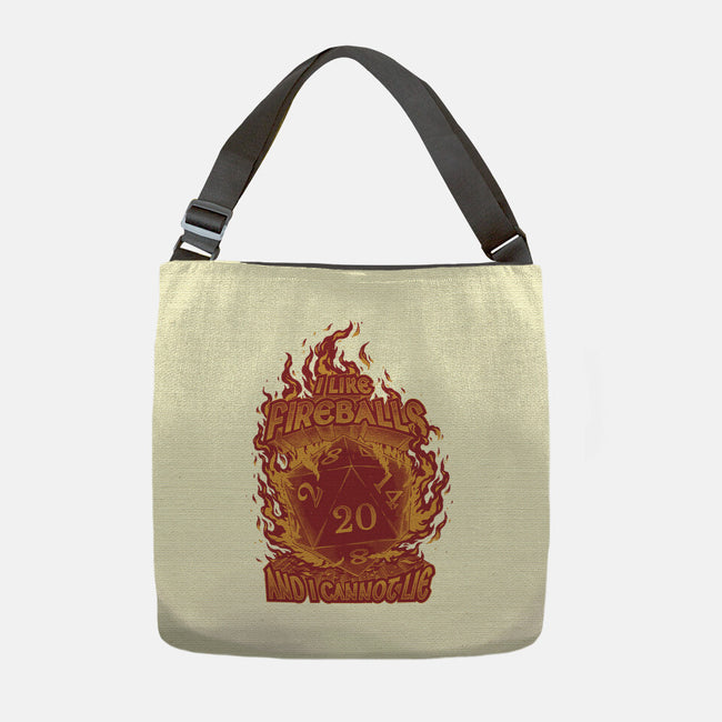 I Like Fireballs-none adjustable tote bag-Studio Mootant