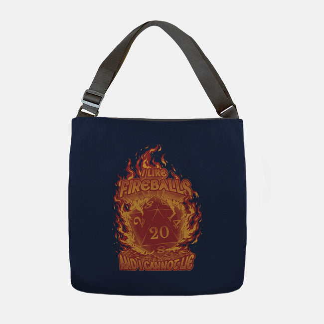 I Like Fireballs-none adjustable tote bag-Studio Mootant