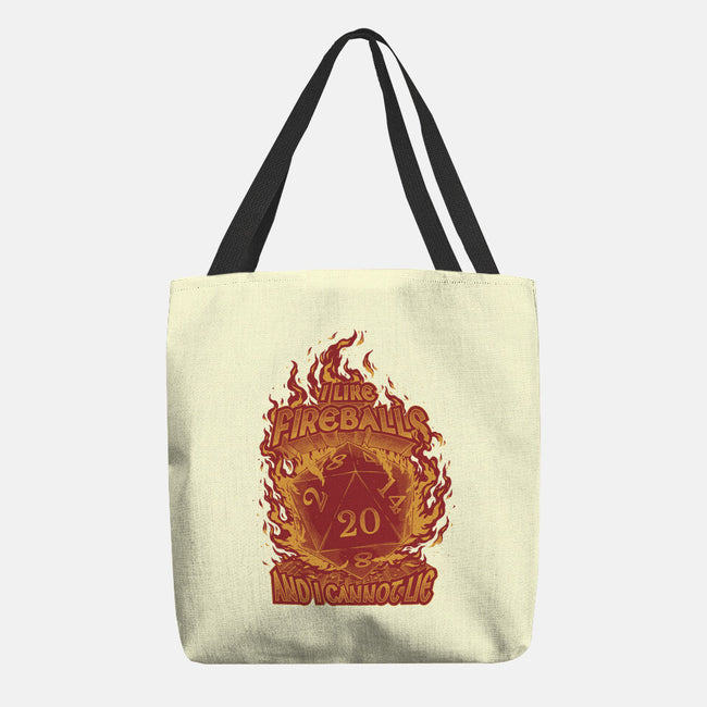 I Like Fireballs-none basic tote bag-Studio Mootant