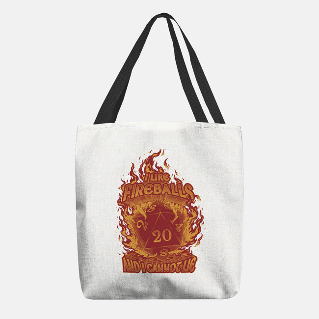 I Like Fireballs-none basic tote bag-Studio Mootant