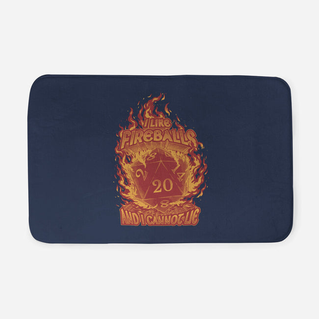 I Like Fireballs-none memory foam bath mat-Studio Mootant