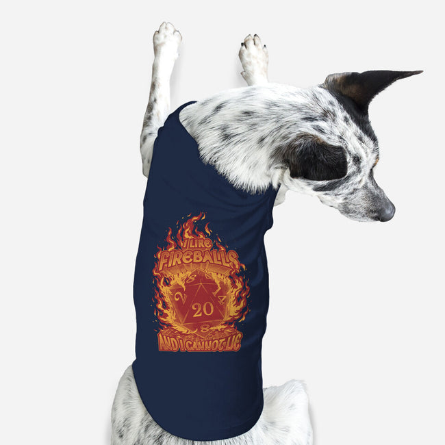 I Like Fireballs-dog basic pet tank-Studio Mootant