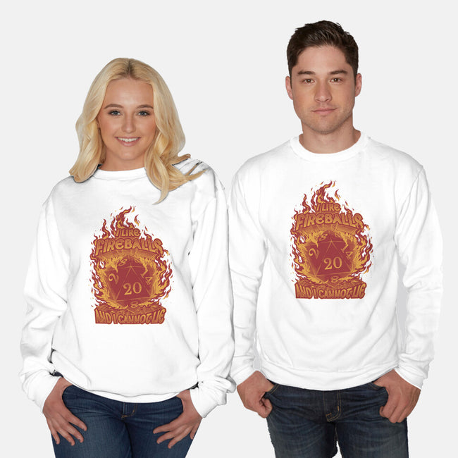 I Like Fireballs-unisex crew neck sweatshirt-Studio Mootant