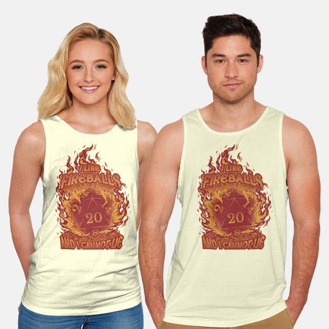 I Like Fireballs-unisex basic tank-Studio Mootant