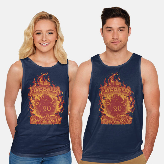 I Like Fireballs-unisex basic tank-Studio Mootant