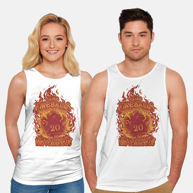 I Like Fireballs-unisex basic tank-Studio Mootant