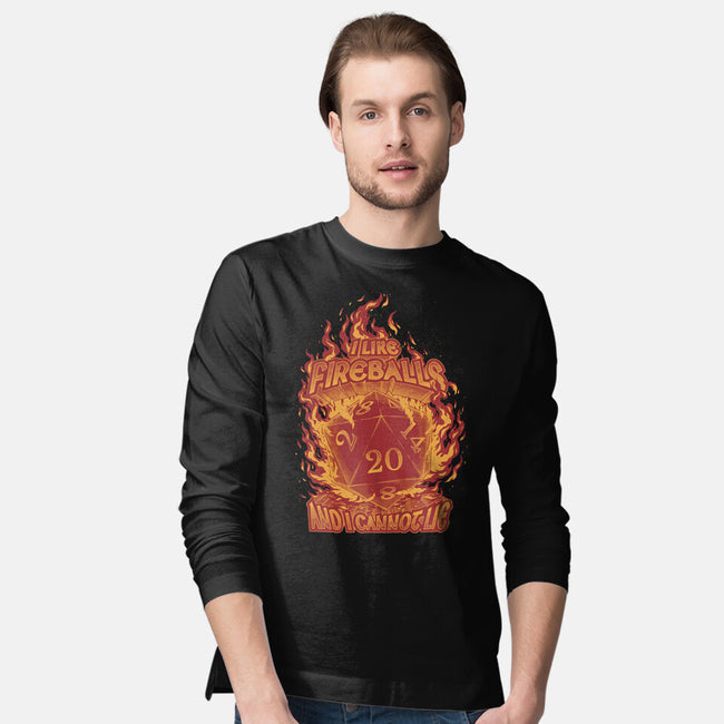 I Like Fireballs-mens long sleeved tee-Studio Mootant