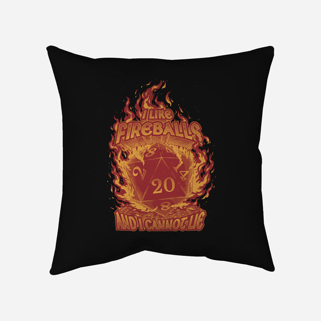 I Like Fireballs-none removable cover w insert throw pillow-Studio Mootant