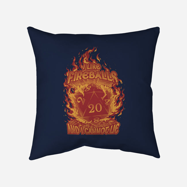 I Like Fireballs-none removable cover throw pillow-Studio Mootant