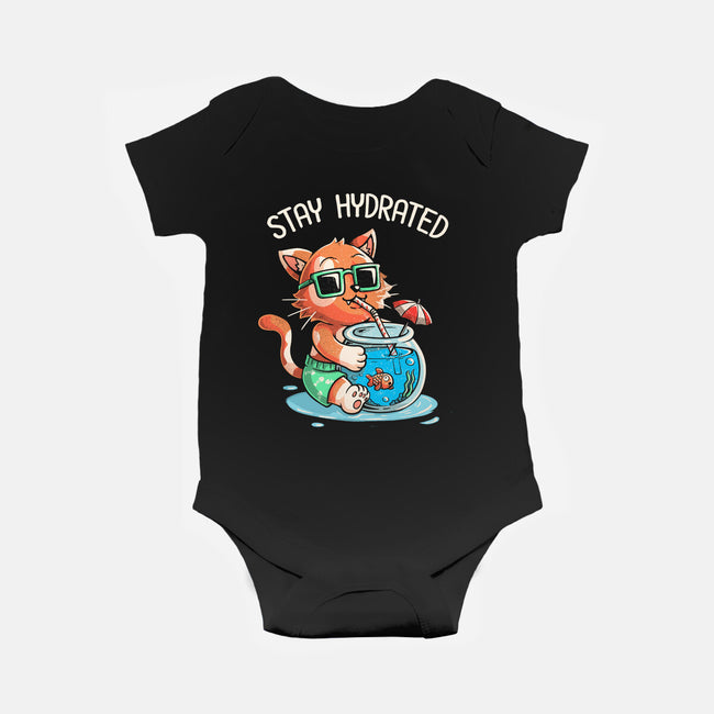 Stay Hydrated Cat-baby basic onesie-tobefonseca