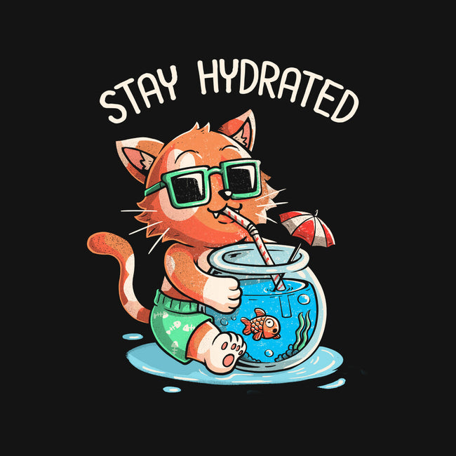 Stay Hydrated Cat-none polyester shower curtain-tobefonseca