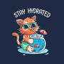 Stay Hydrated Cat-none beach towel-tobefonseca