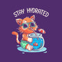 Stay Hydrated Cat-none zippered laptop sleeve-tobefonseca