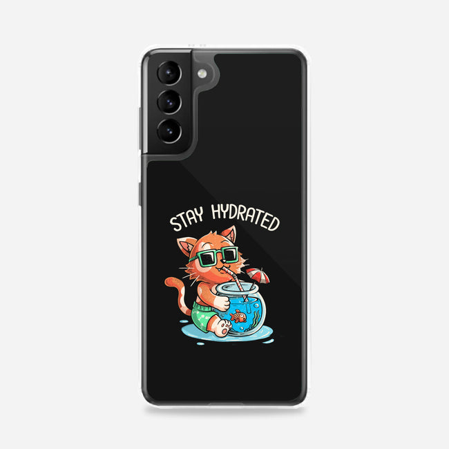 Stay Hydrated Cat-samsung snap phone case-tobefonseca