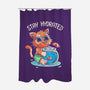 Stay Hydrated Cat-none polyester shower curtain-tobefonseca