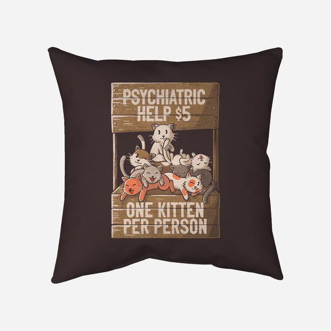 One Kitten Per Person-none removable cover throw pillow-tobefonseca