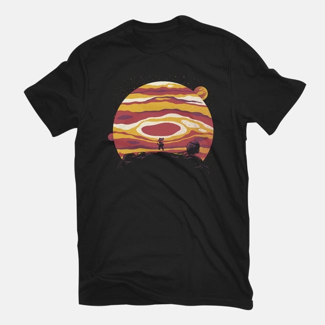 Moon Astronaut-womens fitted tee-tobefonseca