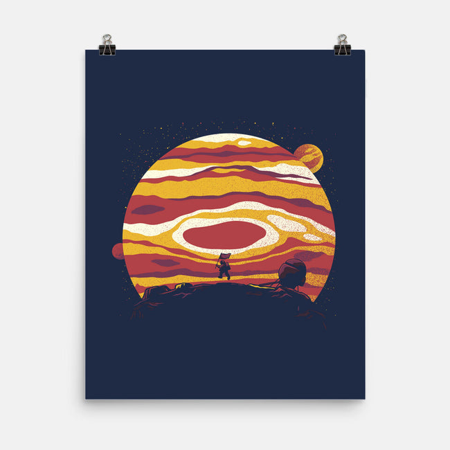 Moon Astronaut-none matte poster-tobefonseca