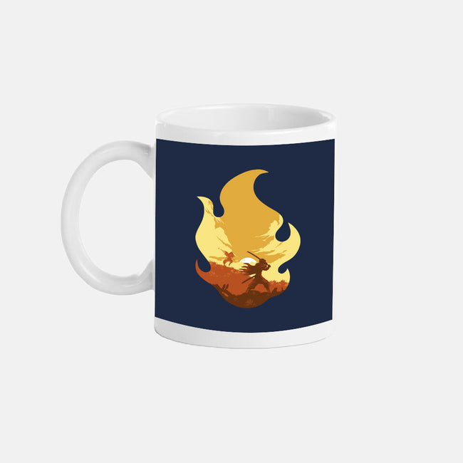 Rengoku's Flame-none mug drinkware-RamenBoy